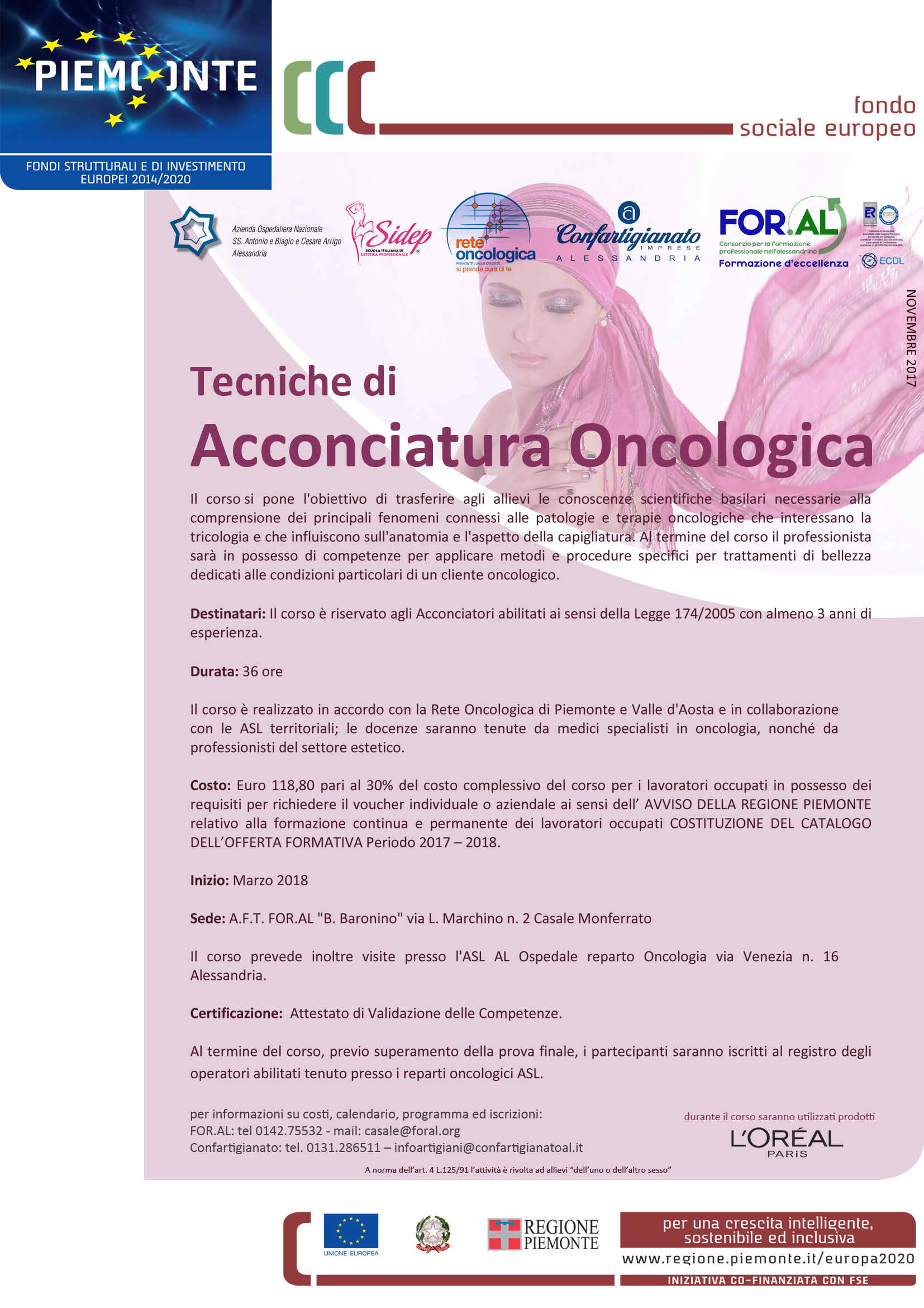 Tecniche di acconciatura oncologica: al via il corso